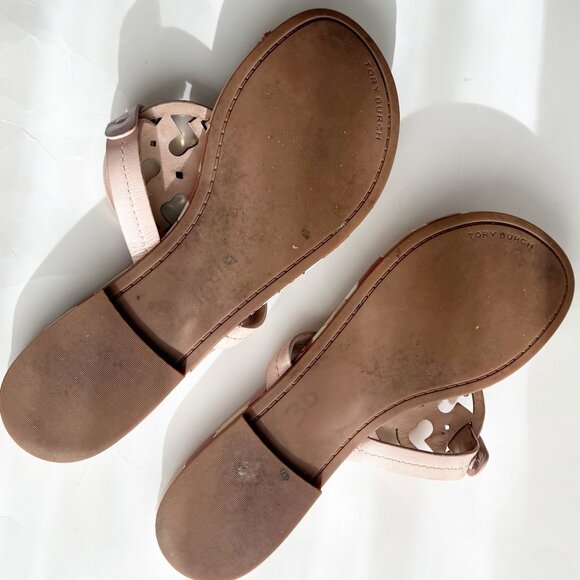 Tory Burch Miller Enamel Elba Sandals Size 7 - Picture 7 of 8